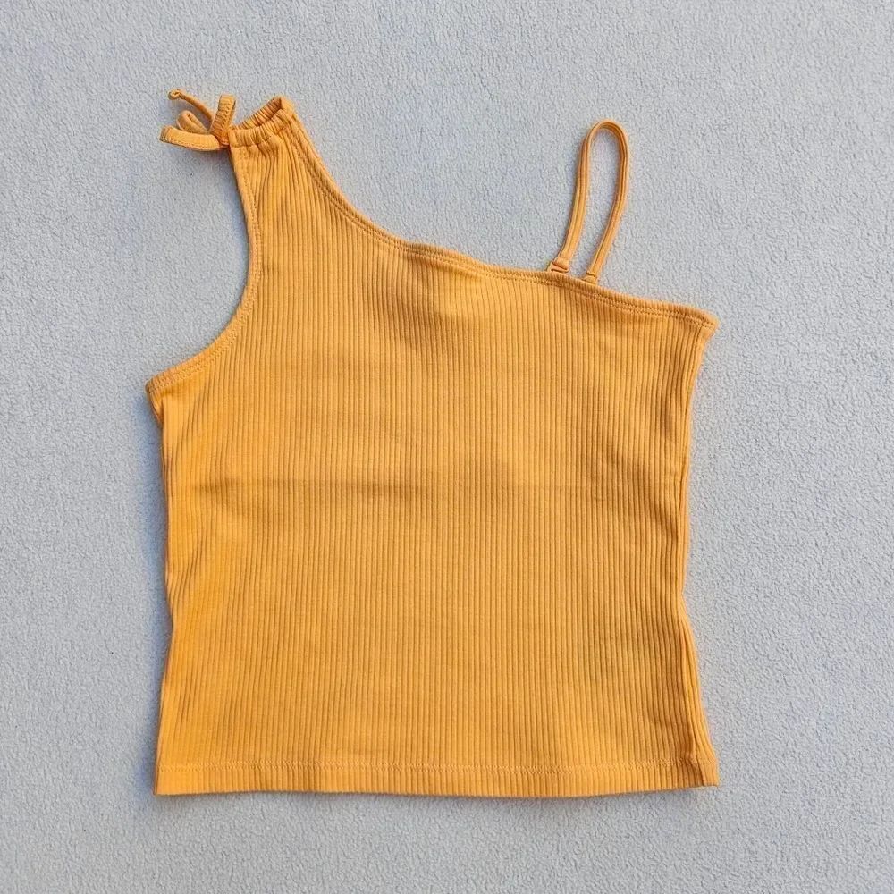 NWOT Old Navy Orange Asymetrical Tank Top Size L